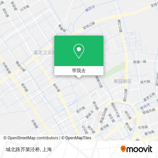 城北路芥菜泾桥地图