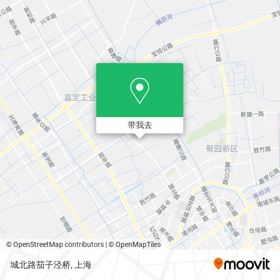 城北路茄子泾桥地图