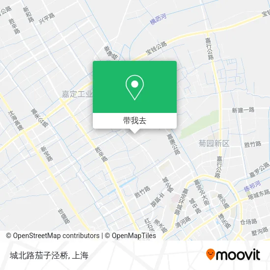 城北路茄子泾桥地图