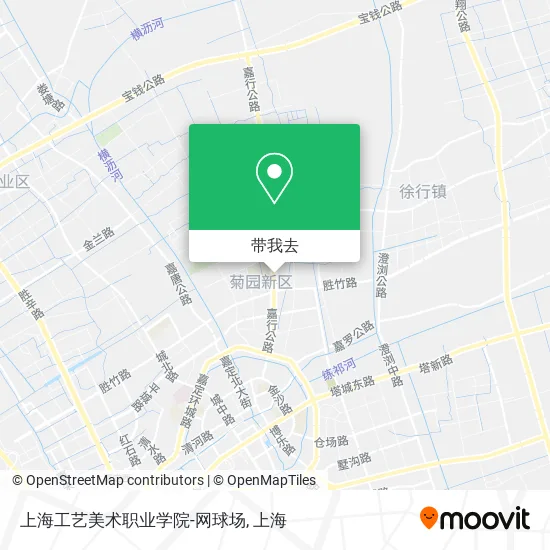 上海工艺美术职业学院-网球场地图