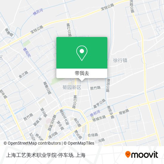 上海工艺美术职业学院-停车场地图