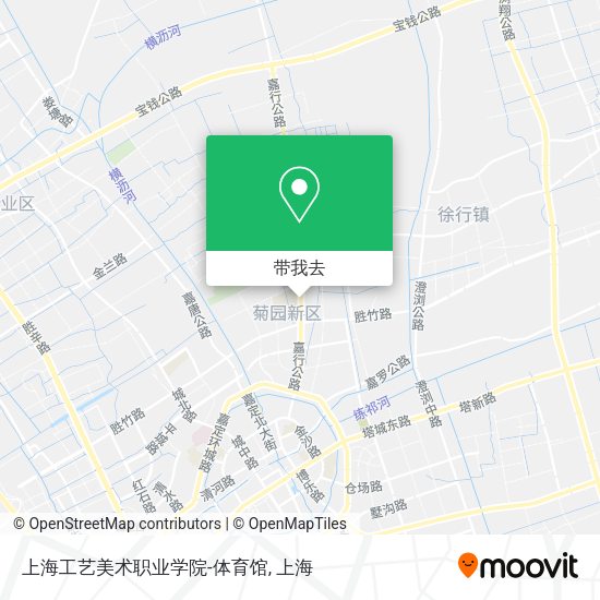 上海工艺美术职业学院-体育馆地图