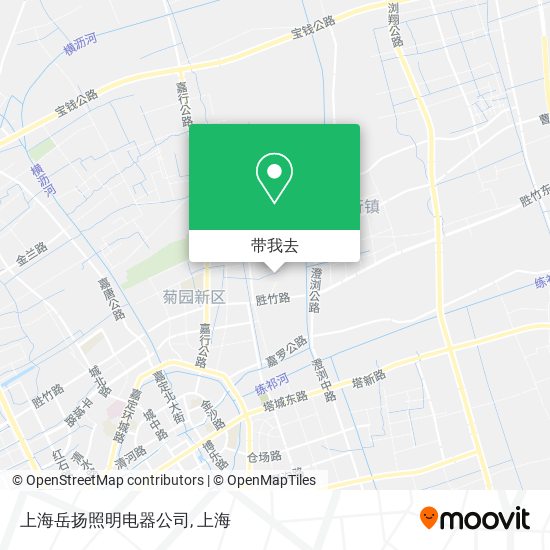 上海岳扬照明电器公司地图