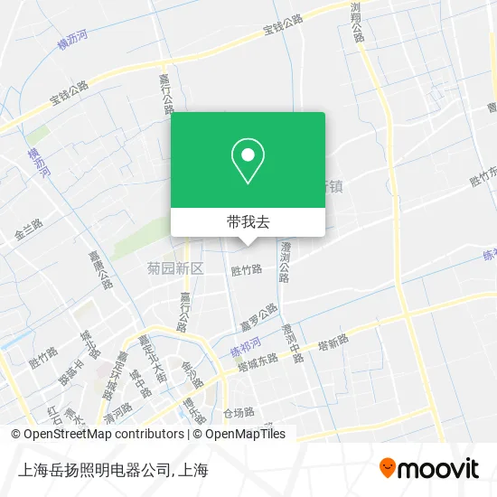 上海岳扬照明电器公司地图