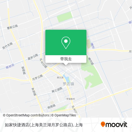 如家快捷酒店(上海美兰湖月罗公路店)地图