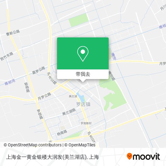 上海金一黄金银楼大润发(美兰湖店)地图