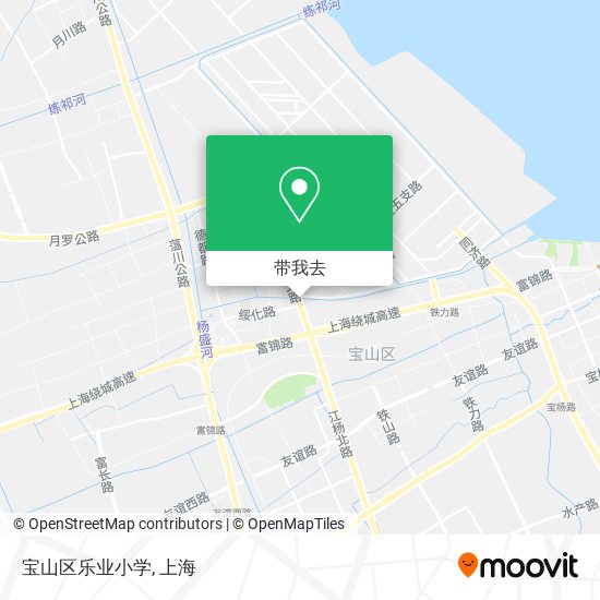 宝山区乐业小学地图