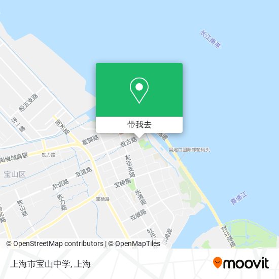 上海市宝山中学地图