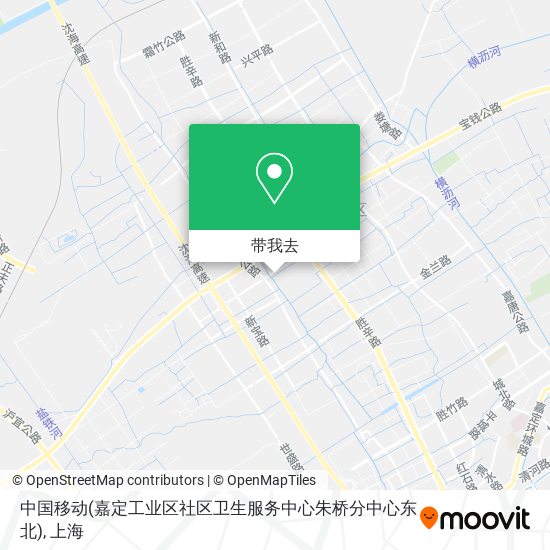 中国移动(嘉定工业区社区卫生服务中心朱桥分中心东北)地图