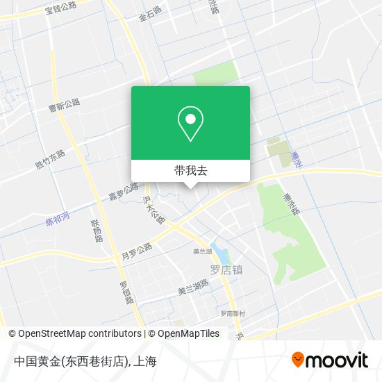 中国黄金(东西巷街店)地图