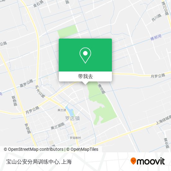 宝山公安分局训练中心地图