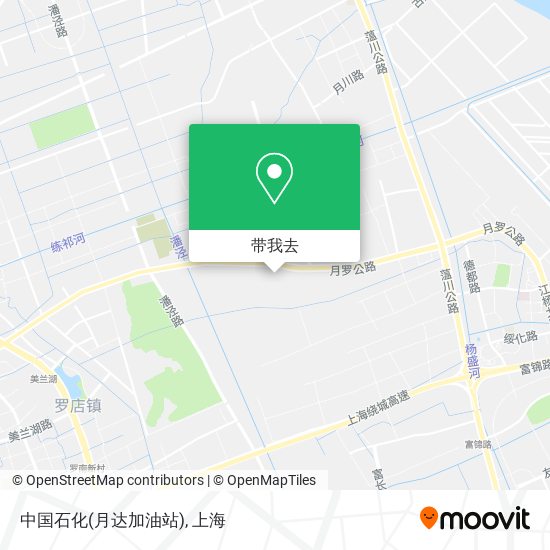 中国石化(月达加油站)地图