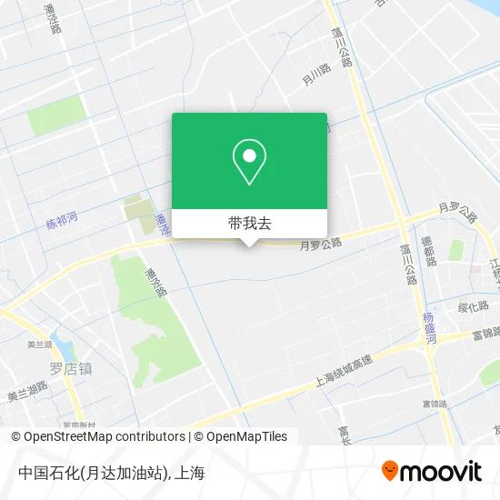 中国石化(月达加油站)地图