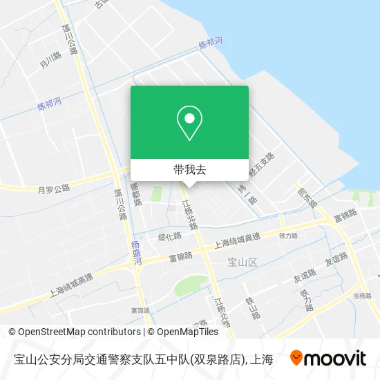 宝山公安分局交通警察支队五中队(双泉路店)地图