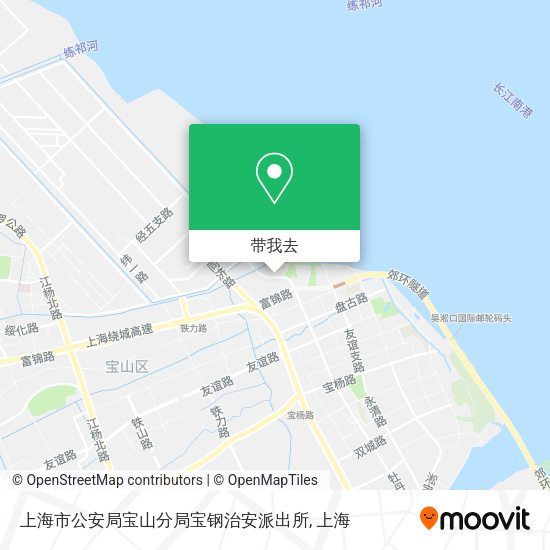上海市公安局宝山分局宝钢治安派出所地图