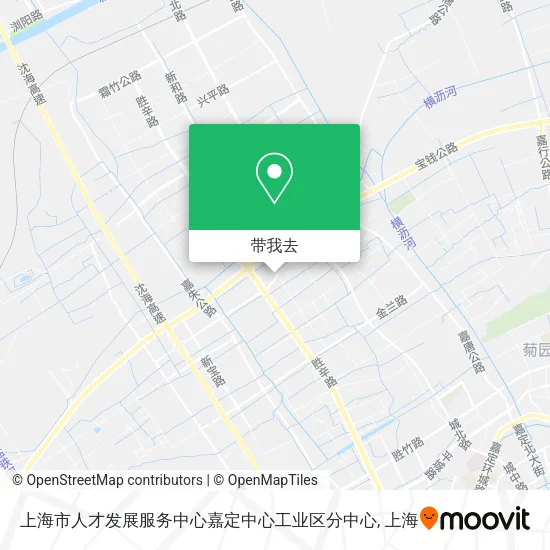 上海市人才发展服务中心嘉定中心工业区分中心地图