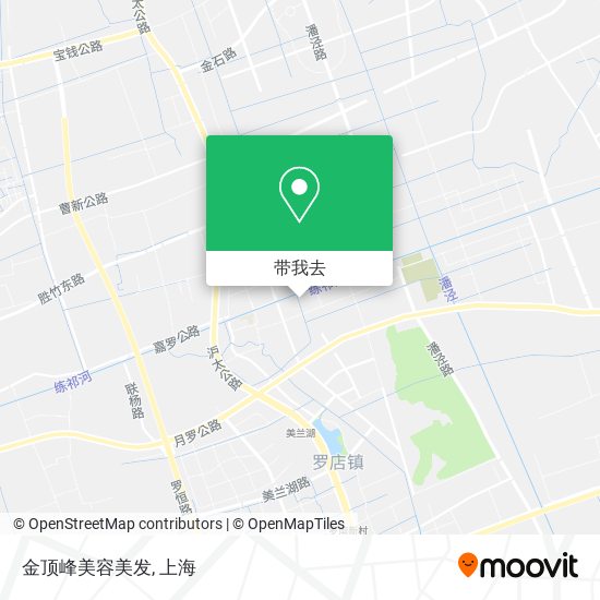 金顶峰美容美发地图