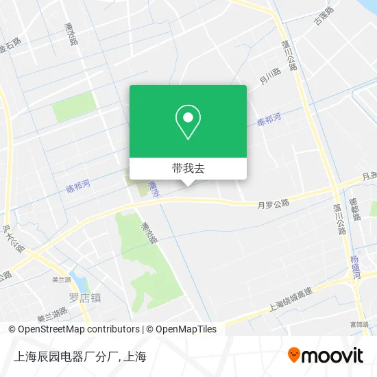 上海辰园电器厂分厂地图