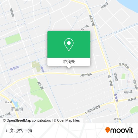 五度北桥地图