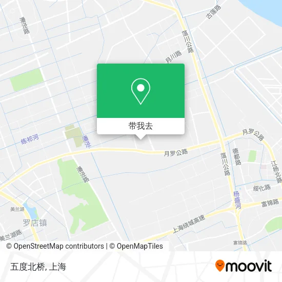 五度北桥地图