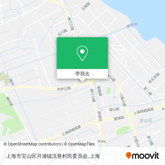 上海市宝山区月浦镇沈巷村民委员会地图