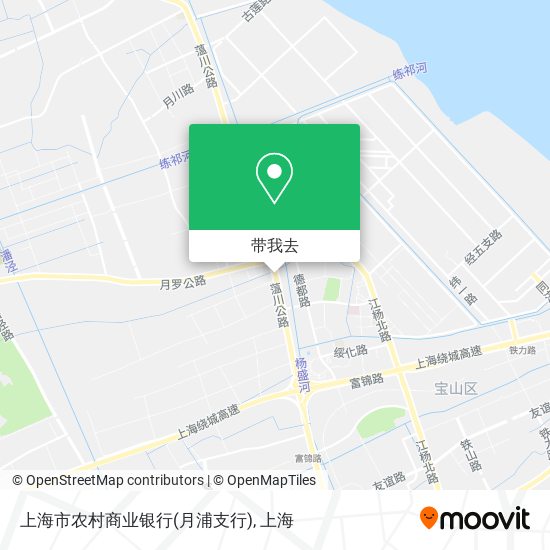 上海市农村商业银行(月浦支行)地图