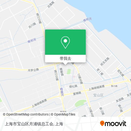 上海市宝山区月浦镇总工会地图