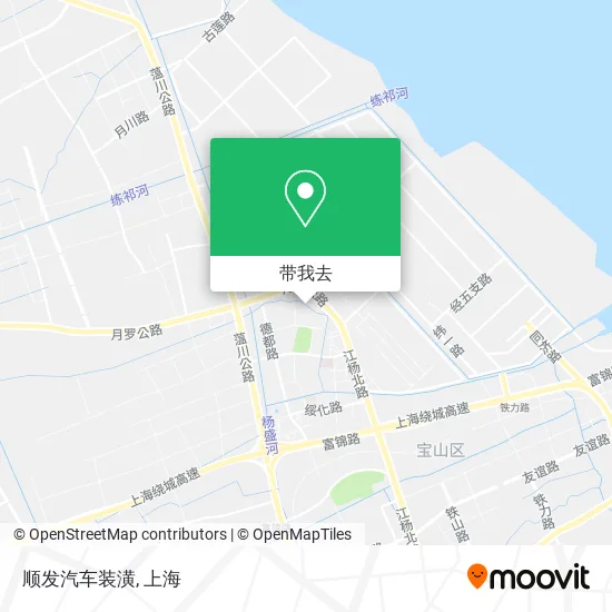 顺发汽车装潢地图