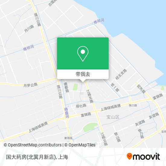 国大药房(北翼月新店)地图