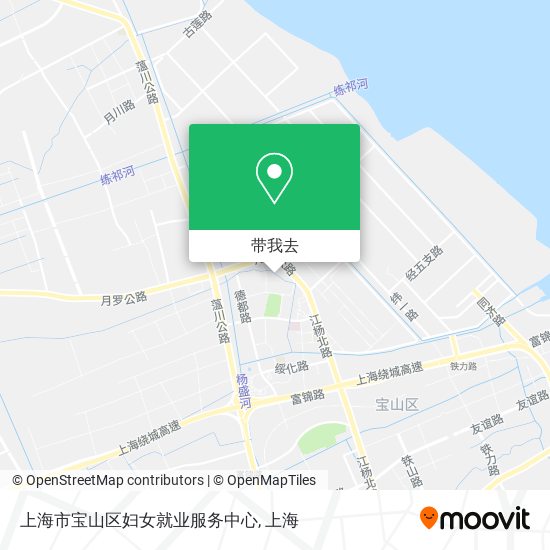 上海市宝山区妇女就业服务中心地图