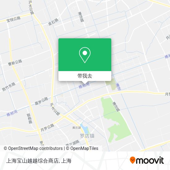 上海宝山越越综合商店地图