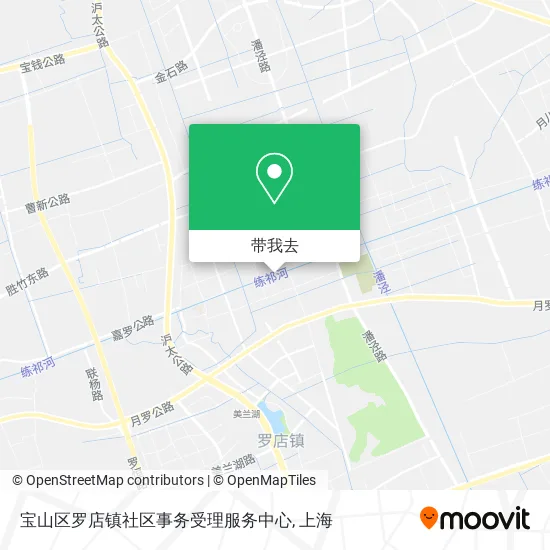 宝山区罗店镇社区事务受理服务中心地图