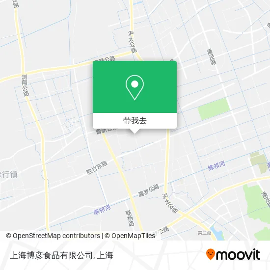 上海博彦食品有限公司地图