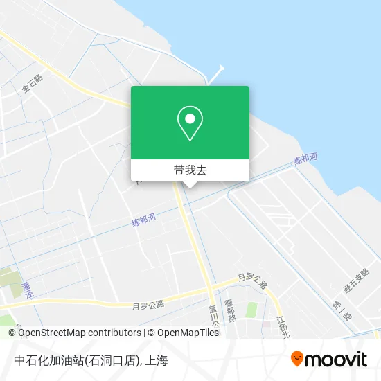 中石化加油站(石洞口店)地图