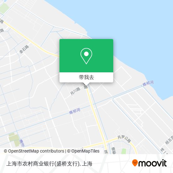 上海市农村商业银行(盛桥支行)地图