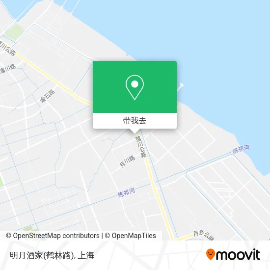 明月酒家(鹤林路)地图