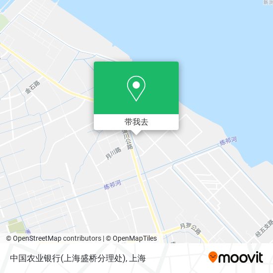 中国农业银行(上海盛桥分理处)地图