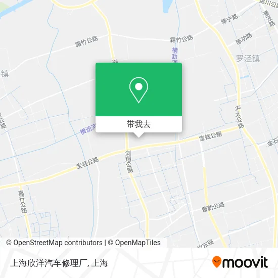 上海欣洋汽车修理厂地图