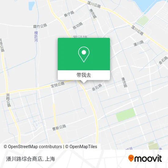 潘川路综合商店地图