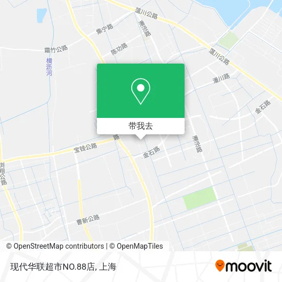 现代华联超市NO.88店地图
