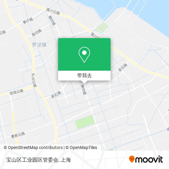 宝山区工业园区管委会地图