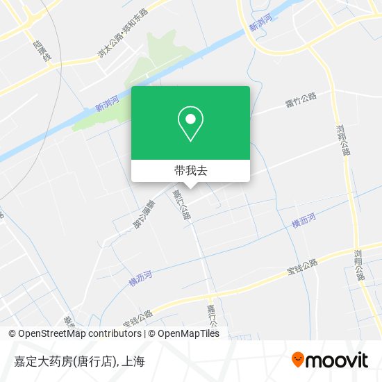 嘉定大药房(唐行店)地图