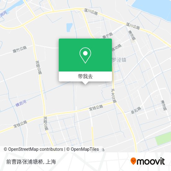 前曹路张浦塘桥地图