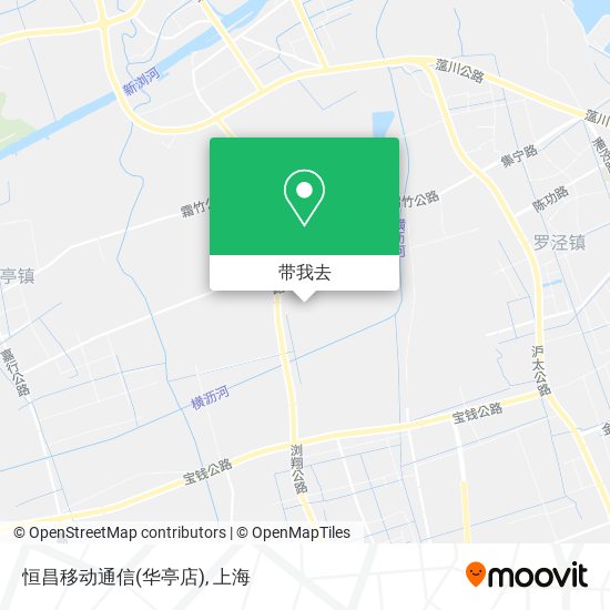 恒昌移动通信(华亭店)地图