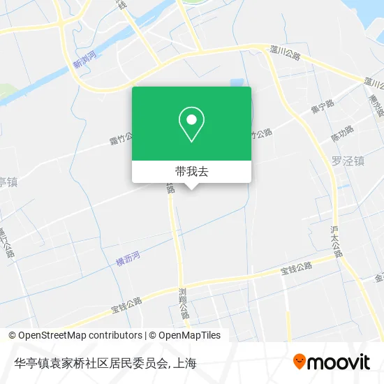 华亭镇袁家桥社区居民委员会地图