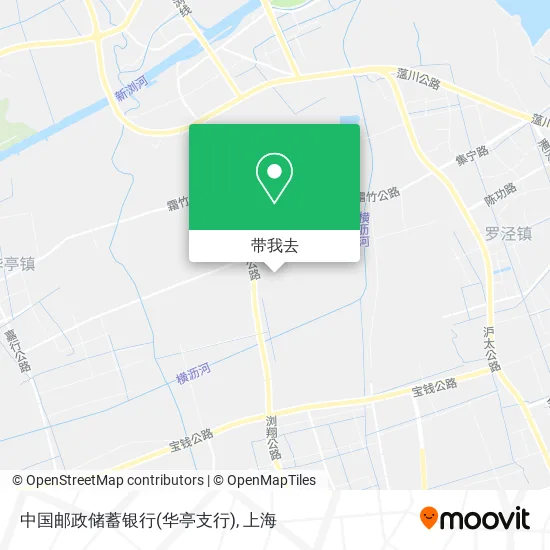 中国邮政储蓄银行(华亭支行)地图