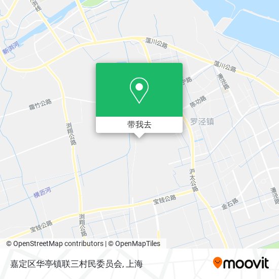 嘉定区华亭镇联三村民委员会地图