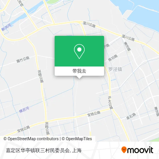 嘉定区华亭镇联三村民委员会地图