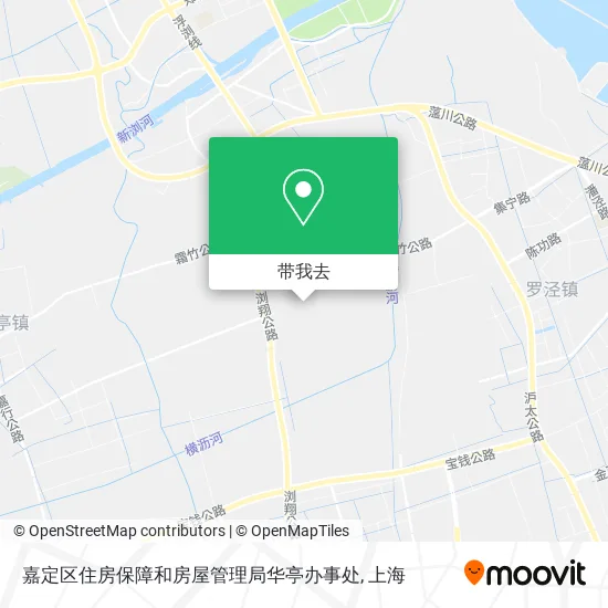 嘉定区住房保障和房屋管理局华亭办事处地图