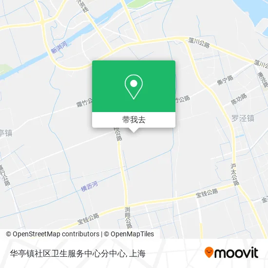 华亭镇社区卫生服务中心分中心地图